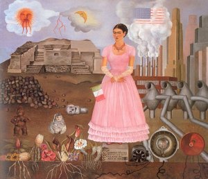 Self-portrait on the Borderline Between Mexico and the United States (Frida Kahlo)